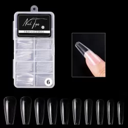 Nail Art Patch Ultra-Thin Seamless Finished Finished Removable Extended Fake Nail Patch Ballet Transparent