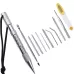 12 PCS in Set Silver Umbrella Rope Needle Marlin Spike Bracelet DIY Weaving Tool