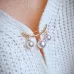 Anti Slip Pin Simple Pearl Brooch Women Accessories Cardigan Anti Wearing Pins Enamel Pin