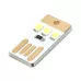 10 PCS Mini Pocket Card USB Power Keychain LED Night Light