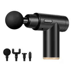Fascia Massager Mini Electric Muscle Massager Portable Fitness Muscle Relaxing Massager LCD Dark Night Black
