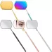 Eyelash Extension Handheld Inspection Mirror Rectangular Lens Anti-Warping Root Anti-Fog Mirror Eyelash Mirror