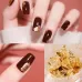 10 PCS K Gold Tin Foil Nail Decoration Nail Polish Adhesive Sticker 02 Silver
