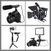 Professional Interview Condenser Video Shotgun Microphone with Audio Cable for DSLR or DV Camcorder
