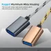 USB 3 Female to Micro USB and USB-C Type-C Male Charging Transmission OTG Nylon Braided Adapter Cable