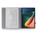 A0N5-A Ultra-thin Detachable Lambskin Texture TPU Bluetooth Keyboard Leather Tablet Case with Holder Touchpad For Xiaomi Pad 5 5 Pro Pink
