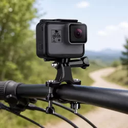 Universal Bike Motorcycle Handlebar Mount with Screw for PULUZ Action Sports Cameras Jaws Flex Clamp Mount for GoPro Insta360 DJI and Other Action Cameras