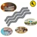 24pcs in Bag Wavy Shaped Gravel Pattern Bathtub Non-Slip Sticker
