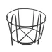 Balcony Fence Round Metal Flower Stand Wrought Iron Wall-mounted Flower Pot Stand M