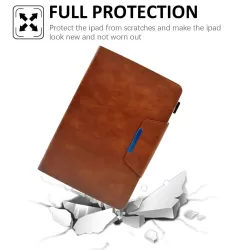 For 10 inch Suede Cross Texture Magnetic Clasp Leather Tablet Case