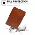 For 10 inch Suede Cross Texture Magnetic Clasp Leather Tablet Case