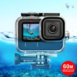 For GoPro HERO13 Black or 12 Black or 11 Black or 10 Black or 9 Black 60m Waterproof Housing Protective Case with Buckle Basic Mount Screw