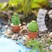 Mini Cute Potted Artificial Plant Flower Miniature Doll House Decoration Accessories Love