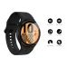 2 PCS For Samsung Galaxy Watch4 44mm ENKAY Hat-Prince 9H Curved Edge Tempered Glass Screen Protector Watch Film