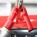 12 PCS Red ABS Display Hook / Security Lock Hook