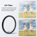 52mm UV Lens Filter for GoPro HERO12 Black or 11 Black Mini  or 11 Black or 10 Black  or 9 Black with Adapter Ring