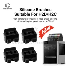 High Temperature Resistant Food Grade Silicone Nozzle Wiper Brushes Compatible with H2D H2C 3D Printer Up to 300 C Printhead Cleaning Replacement Accessories