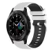 For Samsung Galaxy Watch4 Classic 42mm 20mm Checkered Two-Color Silicone Watch Band