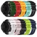 For Samsung Galaxy Watch4 Classic 42mm 20mm Checkered Two-Color Silicone Watch Band
