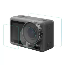 Lens Front and Back LCD Display 9H Tempered Glass Film for DJI Osmo Action