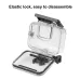 For GoPro HERO13 Black or 12 Black or 11 Black or 10 Black or 9 Black 60m Waterproof Housing Protective Case with Buckle Basic Mount Screw