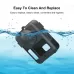 For DJI Osmo 360 PULUZ Silicone Protective Cover with Lens Cover or Lanyard