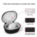 EVA Smartwatch Storage Case Universal Fleece Watch Storage Bag With Carabiner Orange