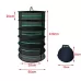 60cm Diameter 6 Layers Hanging Herbal Drying Net Foldable Drying Rack Closed Zipper Plant Drying Net