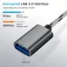 USB 3 Female to Micro USB and USB-C Type-C Male Charging Transmission OTG Nylon Braided Adapter Cable