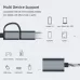 USB 3 Female to Micro USB and USB-C Type-C Male Charging Transmission OTG Nylon Braided Adapter Cable