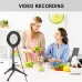 12cm Ring Light Desktop Tripod Selfie Stick Mount USB White Light LED Ring Selfie Beauty Vlogging Photography Video Lights Kits