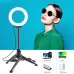 12cm Ring Light Desktop Tripod Selfie Stick Mount USB White Light LED Ring Selfie Beauty Vlogging Photography Video Lights Kits