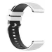 For Samsung Galaxy Watch4 Classic 42mm 20mm Checkered Two-Color Silicone Watch Band