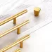 Simple Furniture Cabinet Handle Aluminum Profile Round Handle Gold