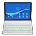 DY-M10P For Lenovo Smart Tab M10 HPD Plus TB-X606F 2 in 1 Removable Magnetic ABS Bluetooth Keyboard Protective Leather Tablet Case with Stand  Sleep or Wake-up  Pen Holder Gold