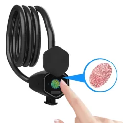 Waterproof Fingerprint Lock Steel Rope Anti-theft Electric Car Lock Bluetooth APP Electronic Lock