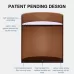 2pcs/set Furniture Carbon Steel Wraparound Heightening Foot Pad Round 4x5cm Black