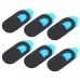 6 PCS Universal Ultra-thin Design WebCam Cover Camera Cover for Desktop Laptop Tablet Phones Black