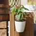 Self-Watering Planter Grow Plants Lazy Flower Pots Wall-hanging Round Resin Plastic Flower Pots