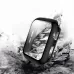For Apple Watch Series 5 or 4 44mm Electroplated PC Case Tempered Film Integrated Protective Cover Black