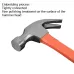 250g Plastic-Coated Handle Claw Hammer Hardware Tools Hammerhead