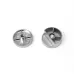 10 PCS Circular Glass Mirror Holder Buckle Fixing Accessories with Screw or Rubber Plug