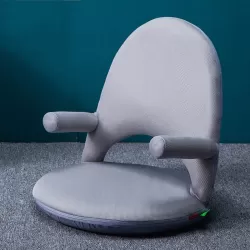 42-speed Adjustable Nursing Chair Folding Backrest Lumbar Support Gray
