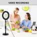 16cm USB 3 Modes Dimmable LED Ring Vlogging Photography Video Lights with Tripod Ball Head