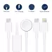 For Apple Watch Series iPhone Phone with Type-C Port 3 in 1 Type-C Magnetic Charging Cable 4ft