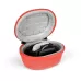 EVA Smartwatch Storage Case Universal Fleece Watch Storage Bag With Carabiner Orange