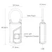 Anytek USB Charging Waterproof Anti-theft Non-password Electrically Intelligent Fingerprint Padlock
