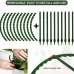 Garden Flower Stand Plant Plastic Support Ring Long Double Layer