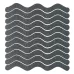 24pcs in Bag Wavy Shaped Gravel Pattern Bathtub Non-Slip Sticker