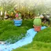 Mini Cute Potted Artificial Plant Flower Miniature Doll House Decoration Accessories Love